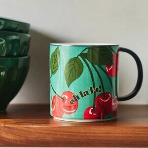 Anthropologie Maeve Mug 12.4 Oz OH LA LA! LOVE MAEVE Coffee Tea Mug Gift